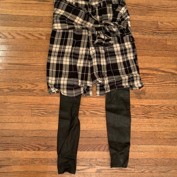 R13 Veder plaid with leather pant - Picture 4 of 9